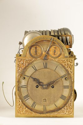 Lot 975 - JOHN MONKHOUSE, LONDON. A VERY RARE GEORGE III FOUR TRAIN  MUSICAL BRACKET CLOCK