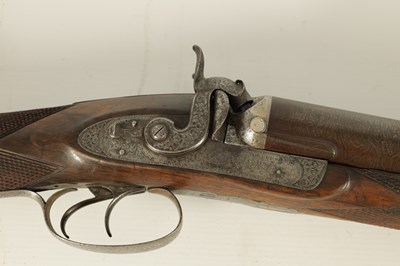 Lot 403 - JEFFERSON, SCARBOROUGH. A 19TH CENTURY FOUR BORE DOUBLE BARREL PERCUSSION FOWLING GUN