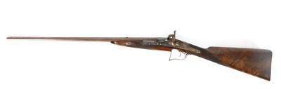 Lot 382 - GILBY PATENT, A RARE 19TH CENTURY DOUBLE PERCUSSION BREACH LOADING RIFLE