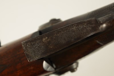 Lot 382 - GILBY PATENT, A RARE 19TH CENTURY DOUBLE PERCUSSION BREACH LOADING RIFLE