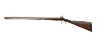 Lot 399 - RIVIÈRE PATENT. AN EARLY 19TH CENTURY 16 BORE SIDE BY SIDE DOUBLE BARREL PERCUSSION SHOTGUN