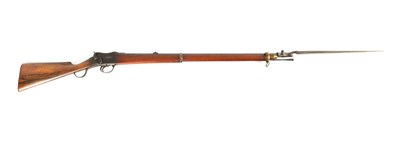 Lot 405 - A MID 19TH CENTURY MANTON & CO.  577-450 SMOOTH BORE MARTINI ACTION RIFLE