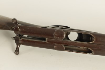 Lot 419 - A BAKERS PATENT DOUBLE BARREL BOLT ACTION SHOTGUN