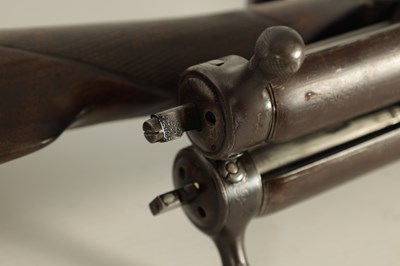 Lot 419 - A BAKERS PATENT DOUBLE BARREL BOLT ACTION SHOTGUN