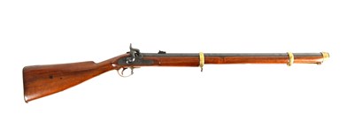 Lot 422 - A RARE EIGHT BORE ISAAC HOLLIS, TWO BAND ENFIELD MILITARY GUN