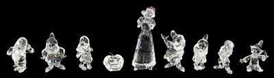 Lot 21 - A 20TH CENTURY DISNEY SNOW-WHITE COLLECTION OF SWAROVSKI CRYSTAL