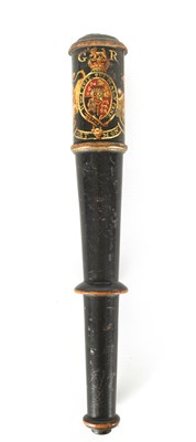 Lot 425 - A GEORGE III EBONISED MILITARY OFFICER’S TRUNCHEON DATED 1812