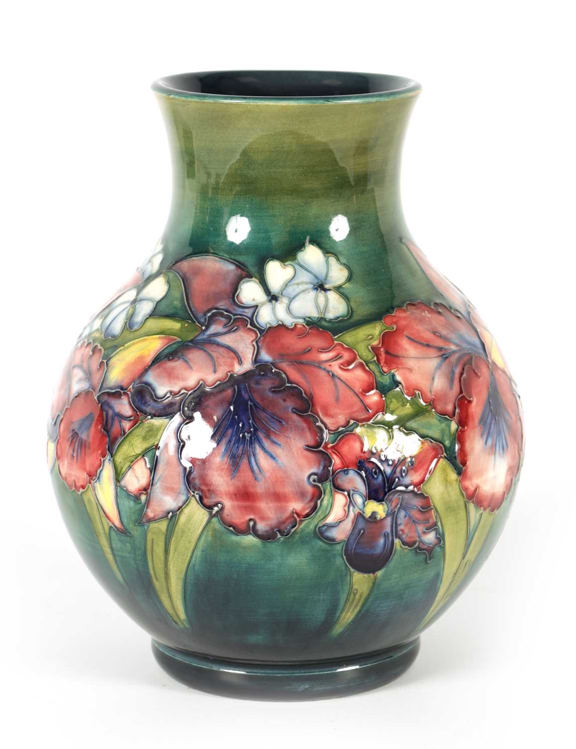 Lot 99 - A 20TH CENTURY MOORCROFT ORCHIDS PATTERN