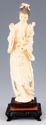 Lot 120 - A LATE 19TH CENTURY CHINESE CARVED IVORY...