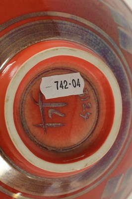 Lot 75 - A 20TH CENTURY LUSTREWARE FLARED FOOTED BOWL