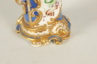 Lot 38 - A 19TH CENTURY RIDGEWAY TYPE TWO-HANDLED FLARED VASE AND COVER