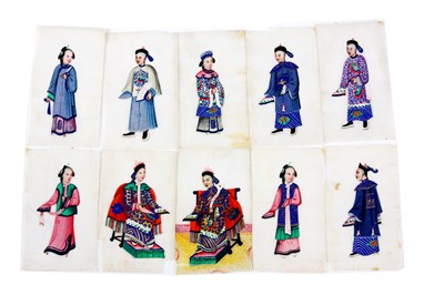 Lot 164 - A SET OF ELEVEN 19th CENTURY CANTON CHINESE...