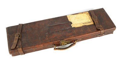 Lot 414 - A LEATHER BOUND SHOTGUN CASE BY JOSEPH LANG & SON, LONDON