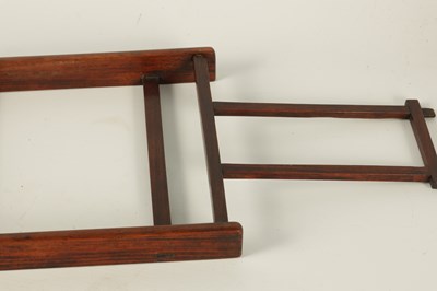 Lot 108 - A 19TH CENTURY CHINESE HARDWOOD PORTABLE BOOKREST/EASEL