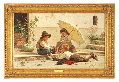 Lot 884 - ANTONIO E. PAOLETTI (1834 - 1912). A LATE 19TH CENTURY OIL ON CANVAS