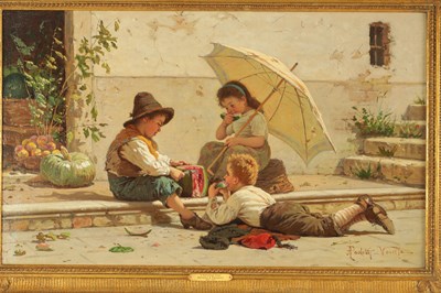 Lot 884 - ANTONIO E. PAOLETTI (1834 - 1912). A LATE 19TH CENTURY OIL ON CANVAS
