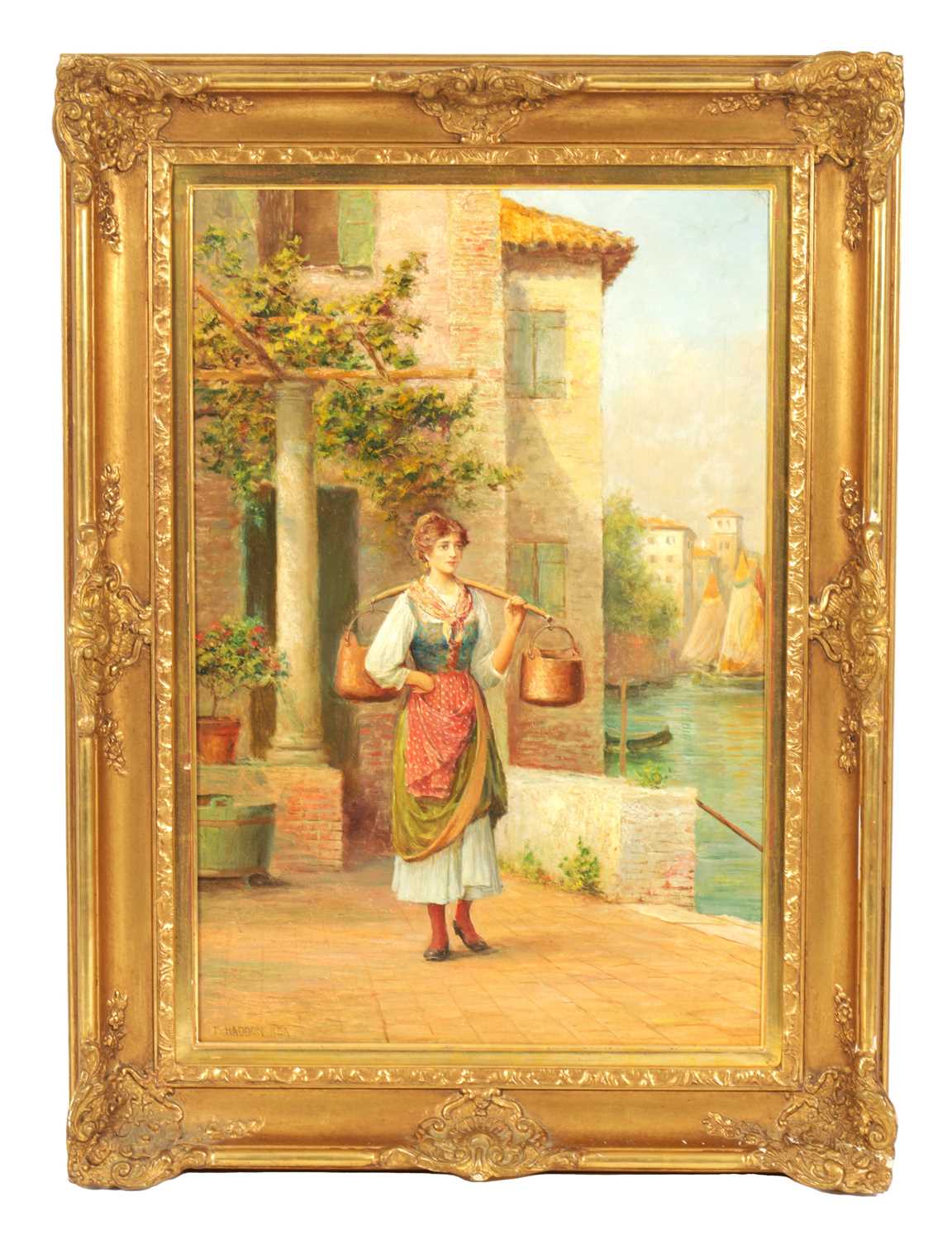 Lot 837 - ARTHUR TREVOR HADDON RBA, (1864 - 1941). A 19TH CENTURY OIL ON CANVAS