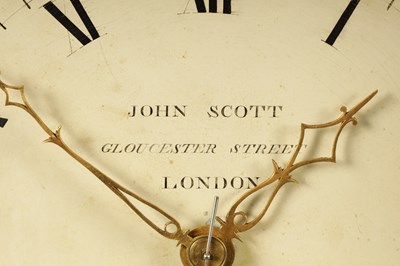 Lot 988 - JOHN SCOTT, GLOUCESTER STREET, LONDON. A LATE 18TH CENTURY THREE TRAIN QUARTER STRIKING INLAID AND ORMOLU MOUNTED MAHOGANY BRACKET CLOCK