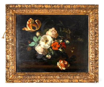 Lot 817 - AN 18TH CENTURY DUTCH STILL LIFE - OIL ON TIN PANEL