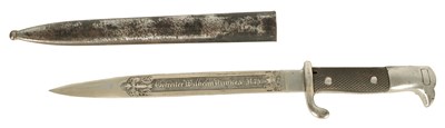 Lot 397 - A WW1 GERMAN PRESENTATION BAYONET