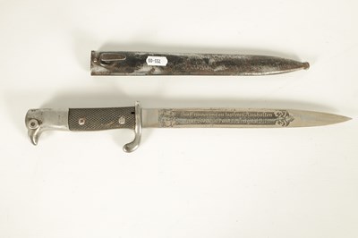 Lot 397 - A WW1 GERMAN PRESENTATION BAYONET