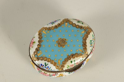 Lot 54 - AN 18TH CENTURY LIMOGES ENAMEL PORCELAIN PATCH BOX