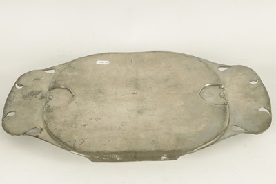 Lot 548 - A STYLISH LIBERTY TUDRIC PEWTER TWO-HANDLED OVAL TRAY