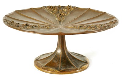 Lot 526 - LE ROYER (1858 - 1939) AN ART NOUVEAU CAST BRONZE TABLE TAZZA