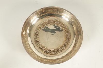 Lot 523 - AN ARTS AND CRAFTS DUCHESS OF SUTHERLAND CRIPPLES GUILD SILVERED COPPER BOWL