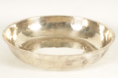 Lot 523 - AN ARTS AND CRAFTS DUCHESS OF SUTHERLAND CRIPPLES GUILD SILVERED COPPER BOWL