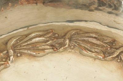 Lot 523 - AN ARTS AND CRAFTS DUCHESS OF SUTHERLAND CRIPPLES GUILD SILVERED COPPER BOWL