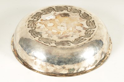 Lot 523 - AN ARTS AND CRAFTS DUCHESS OF SUTHERLAND CRIPPLES GUILD SILVERED COPPER BOWL