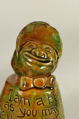 Lot 97 - A LATE 19TH CENTURY BARON ART POTTERY BARNSTAPLE SUFFRAGETTE BELL