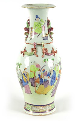 Lot 172 - A LARGE 19TH CENTURY CHINESE POLYCHROME FAMILLE ROSE VASE