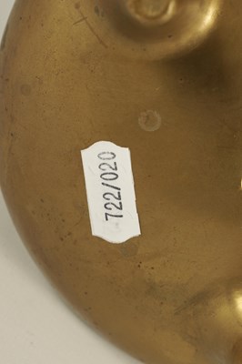 Lot 149 - A CHINESE CAST BRONZE SQUAT BULBOUS CENSER