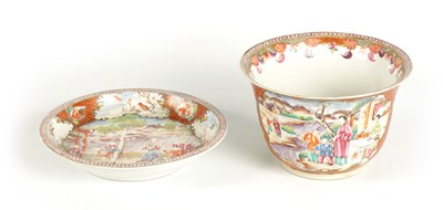 Lot 209 - AN 18TH CENTURY CHINESE FAMILLE ROSE BOWL ON STAND