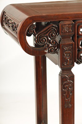 Lot 192 - A 19TH CENTURY CHINESE HARDWOOD ALTAR TABLE