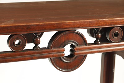 Lot 192 - A 19TH CENTURY CHINESE HARDWOOD ALTAR TABLE