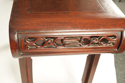 Lot 192 - A 19TH CENTURY CHINESE HARDWOOD ALTAR TABLE