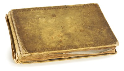 Lot 518 - AN INTERESTING REGENCY TOOLED VELLUM GRAND TOUR JOURNAL