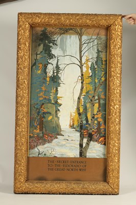 Lot 866 - ATT. TOM THOMSON (CANADIAN 1877-1917) A LARGE EARLY 20TH CENTURY GOUACHE AND WATERCOLOUR