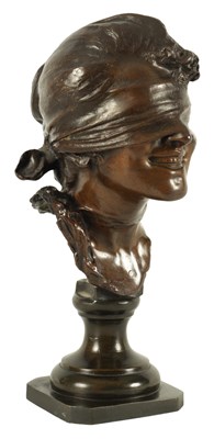 Lot 741 - A LATE 19TH CENTURY NEAPOLITAN BRONZE BUST