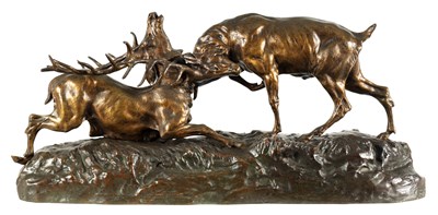 Lot 768 - THOMAS FRANCO CARTIER (1879-1943)  A LARGE 19TH CENTURY FRENCH BRONZE SCULPTURE