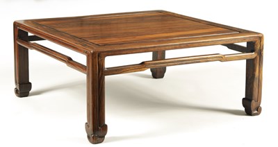 Lot 236 - A LATE 19TH CENTURY CHINESE CALAMANDER SQUARE LOW TABLE
