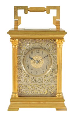 Lot 963 - A LATE 19TH CENTURY GIANT FRENCH CARRIAGE CLOCK