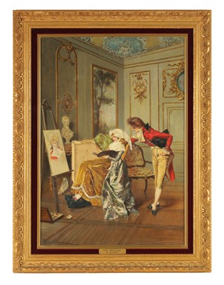 Lot 823 - B. BUNERO. A 19TH CENTURY ITALIAN OIL ON CANVAS