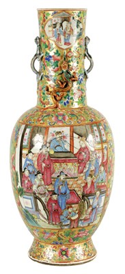 Lot 164 - A LARGE 19TH CENTURY CHINESE FAMILLE ROSE PORCELAIN VASE