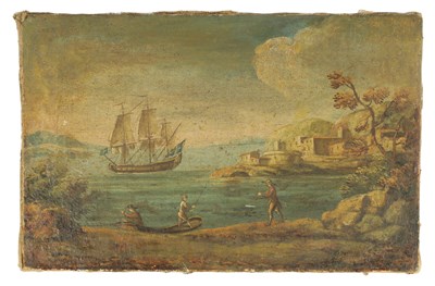 Lot 839 - A LATE 18TH/EARLY 19TH CENTURY OIL ON CANVAS - POSSIBLY CANADIAN