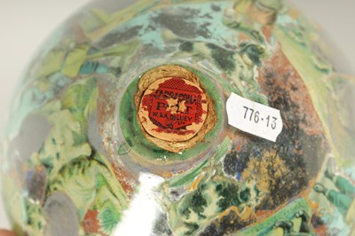 Lot 717 - A RARE 19TH CENTURY DECALCOMANIA GLASS GLOBE