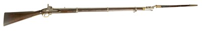 Lot 424 - A MID 19TH CENTURY ENFIELD 1859 PATTERN PERCUSSION THREE BAND MUSKET